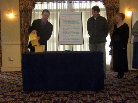 7th Apr 2004<br />Mike and the Red Bead Experiment, Northern Counties Housing Association