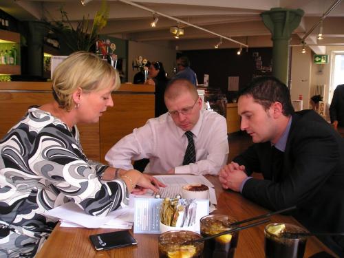 13 Jun 2007<br />Ronan Kelly and Brian O'Meara looking at how First TransPennine Express analyse performance data