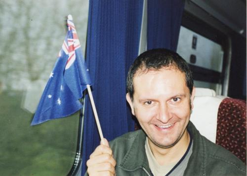 Autumn 1999<br />Richard - en-route Melbourne to Belper